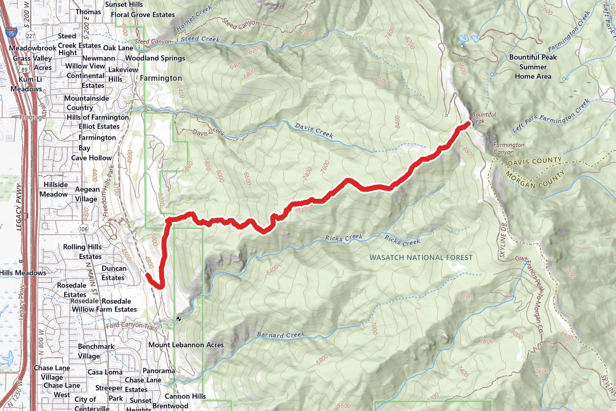 Bountiful Peak Trail