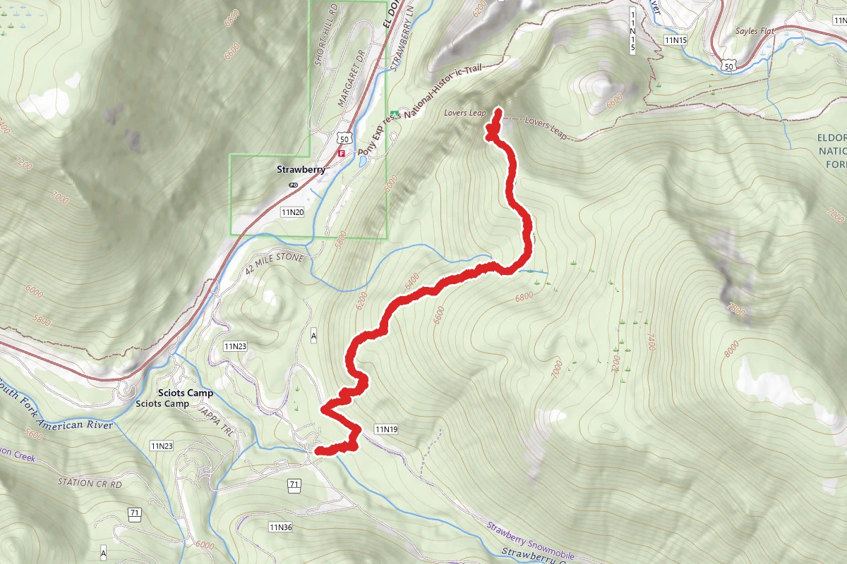 Lover's Leap from Sciots Camp