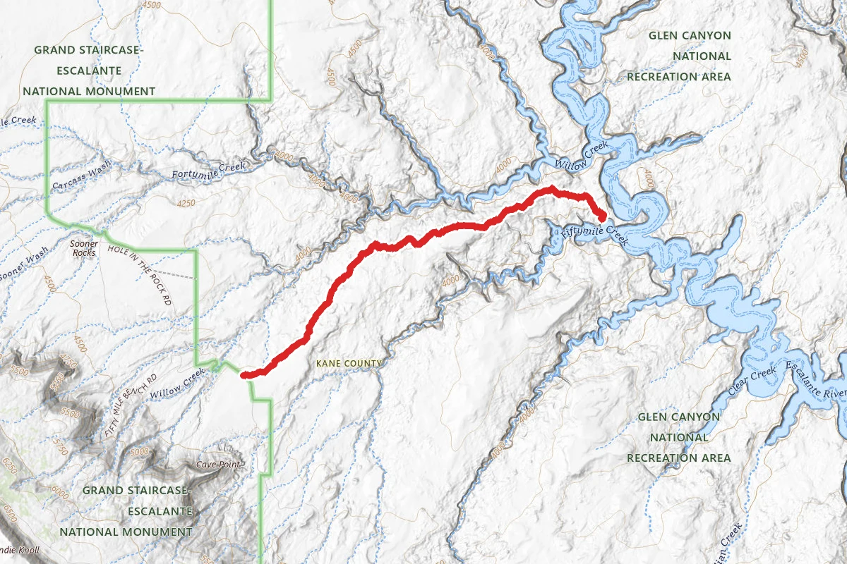 Escalante River and Fifty Mile Creek