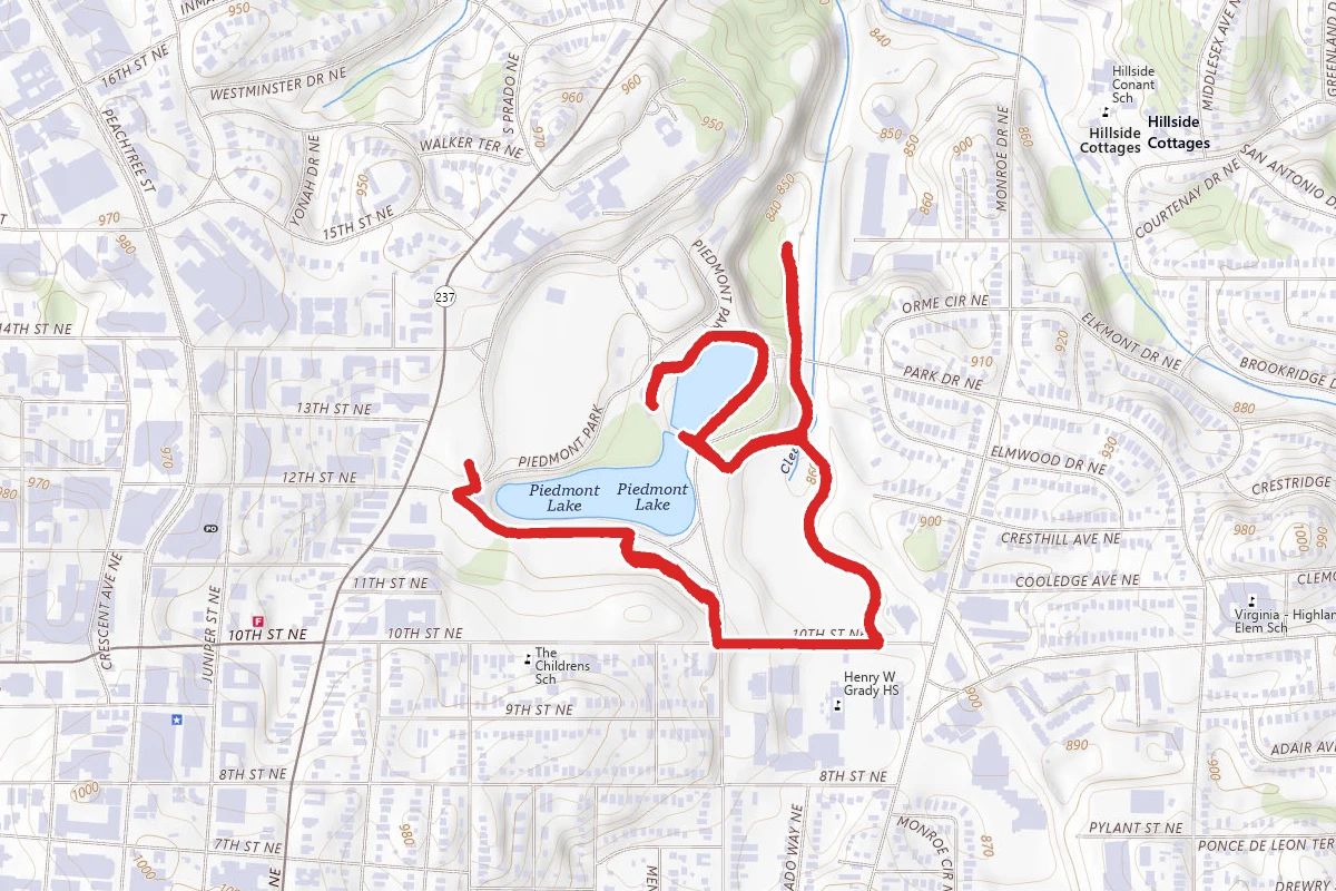 Piedmont Park Family-Friendly Walk