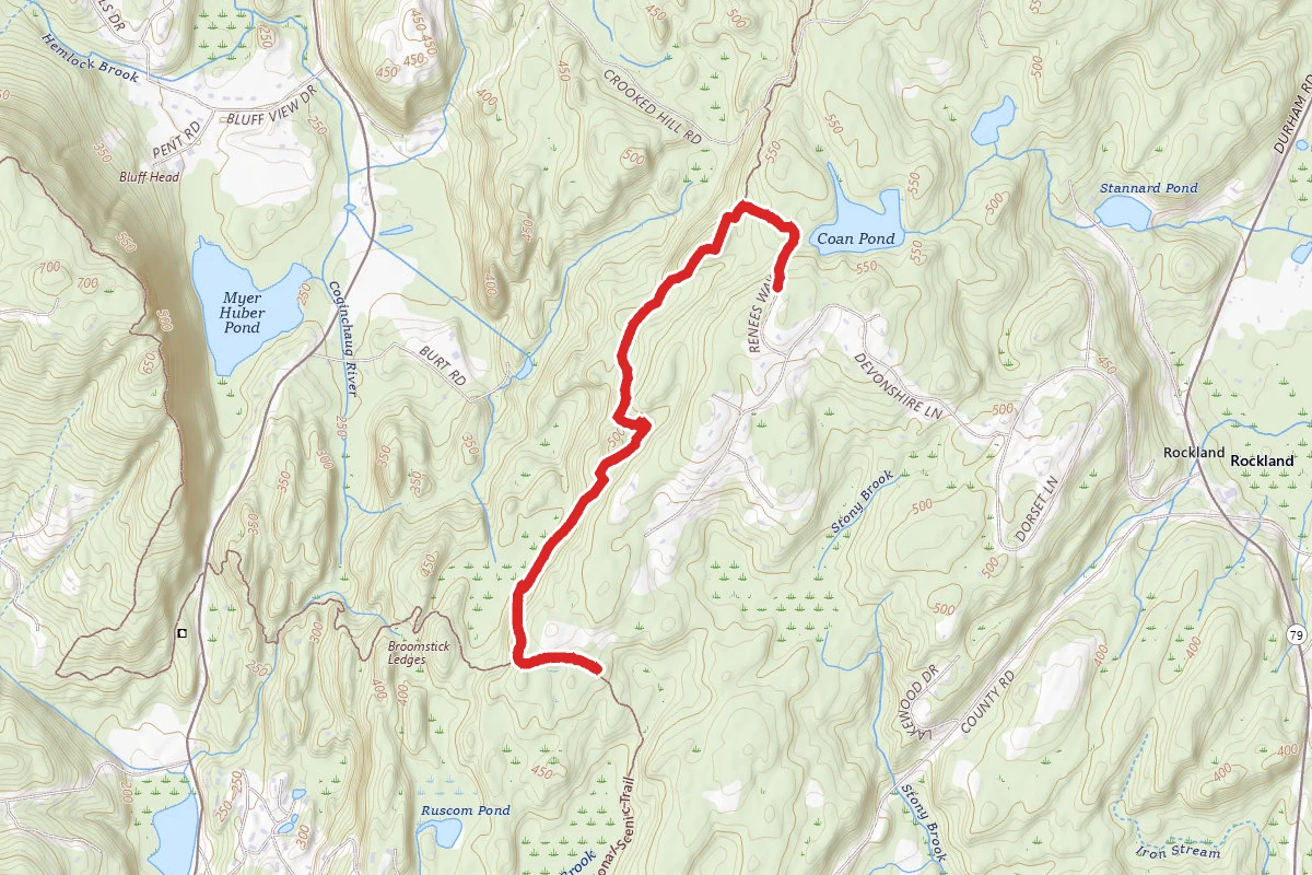 Rockland Preserve to Broomstick Ledges