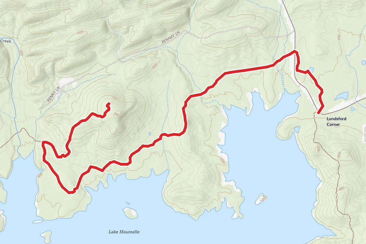 Penny Campsite Spur Trail via Ouachita Trail