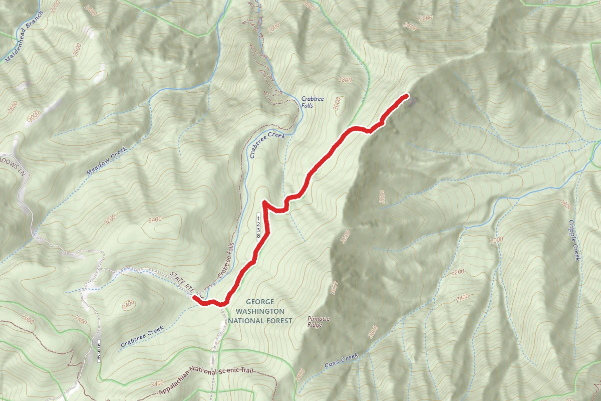 Crabtree Meadows to Pinnacle Rocks