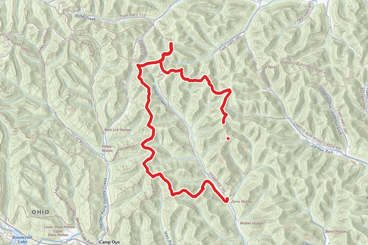 Shawnee Backpacking Trail Loop