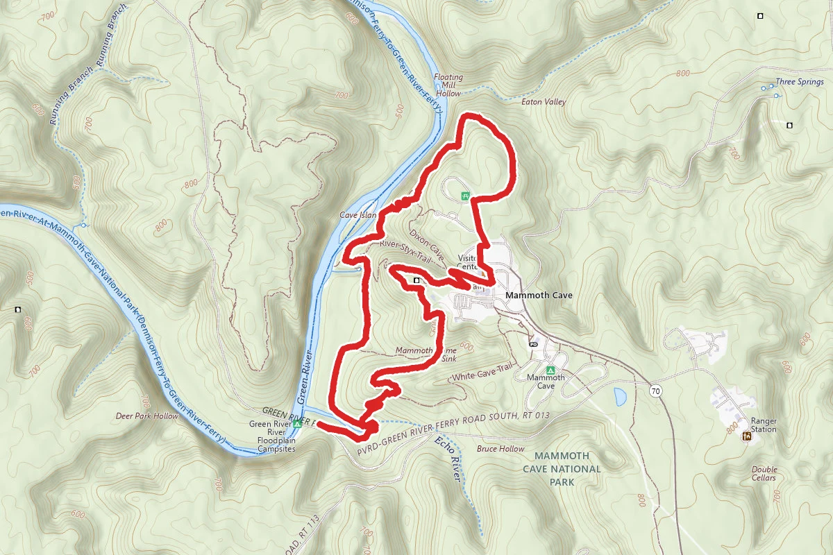 Green River Bluff, Echo River Springs, Sinkhole and Heritage Trail