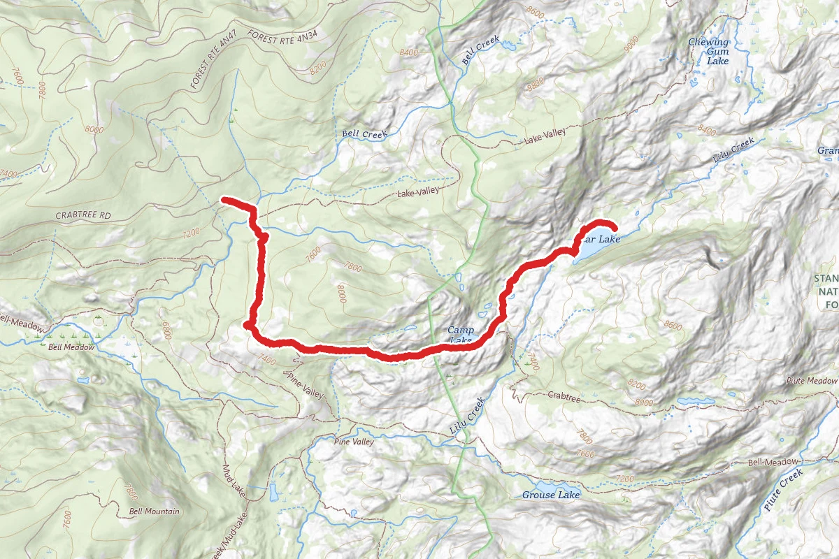 Crabtree Trail to Bear Lake