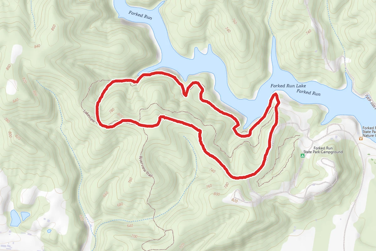 Forked Run Lakeview Trail