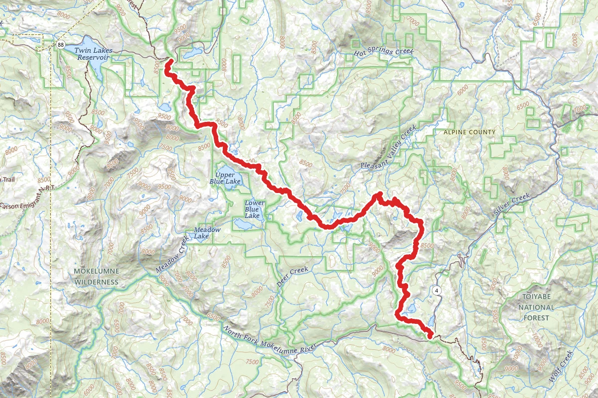 Ebbetts Pass to Carson Pass