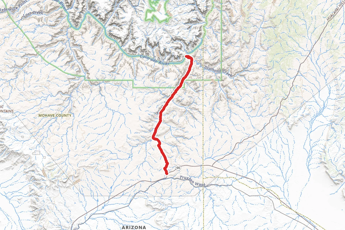 Hualapai Route 6 to The Colorado River OHV Trail
