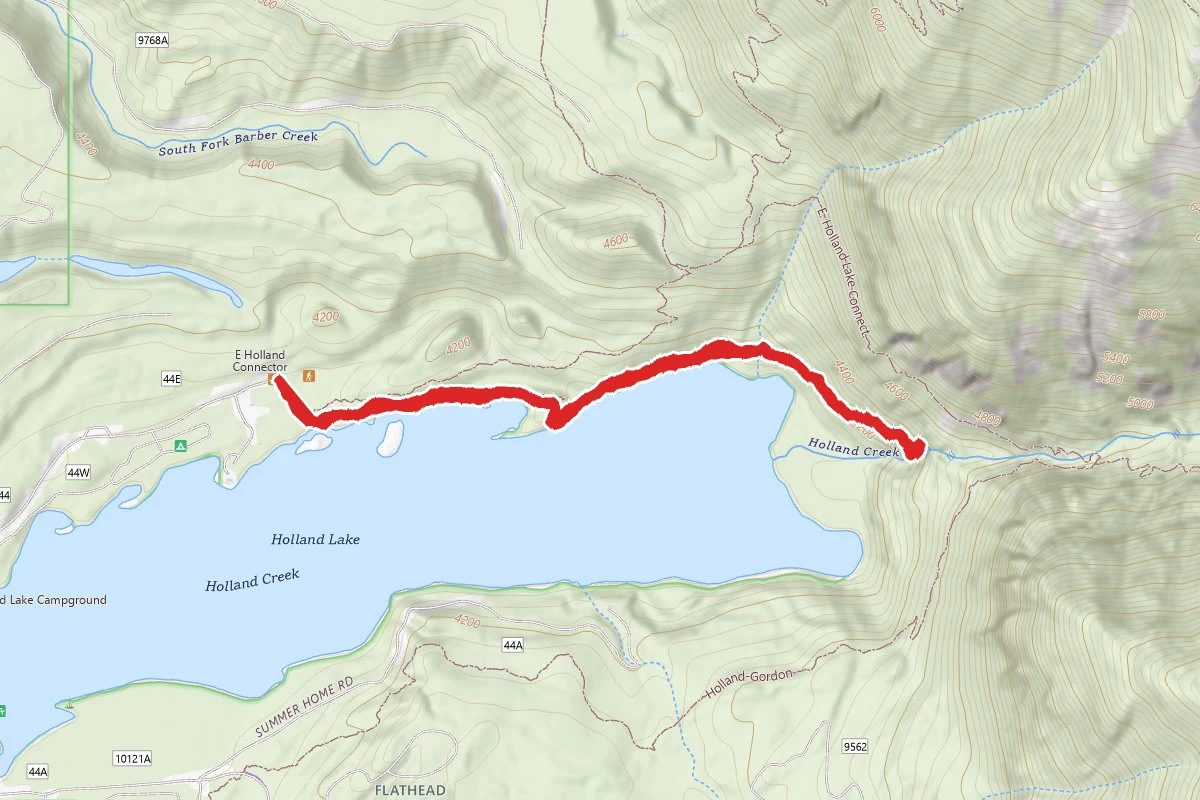 Holland Lake and Falls