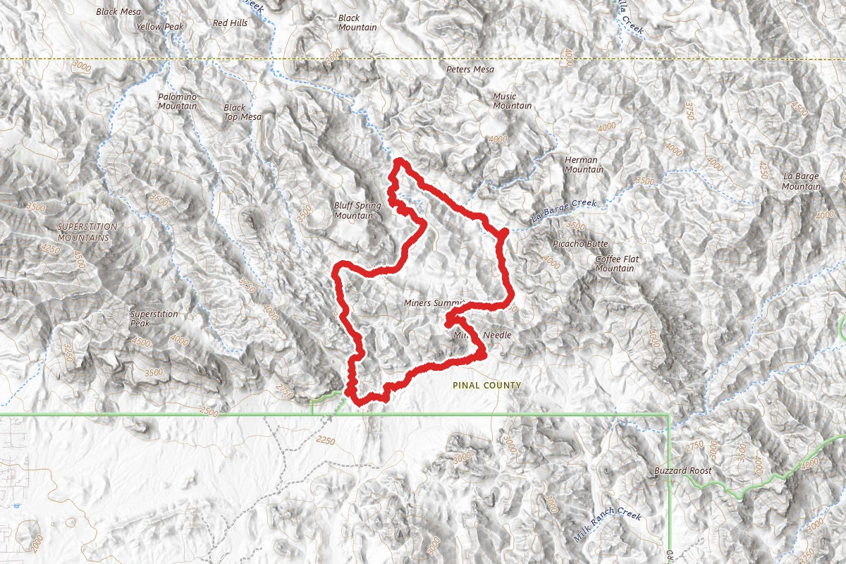 Dutchman, Whiskey Spring, Red Tanks and Bluff Spring Loop