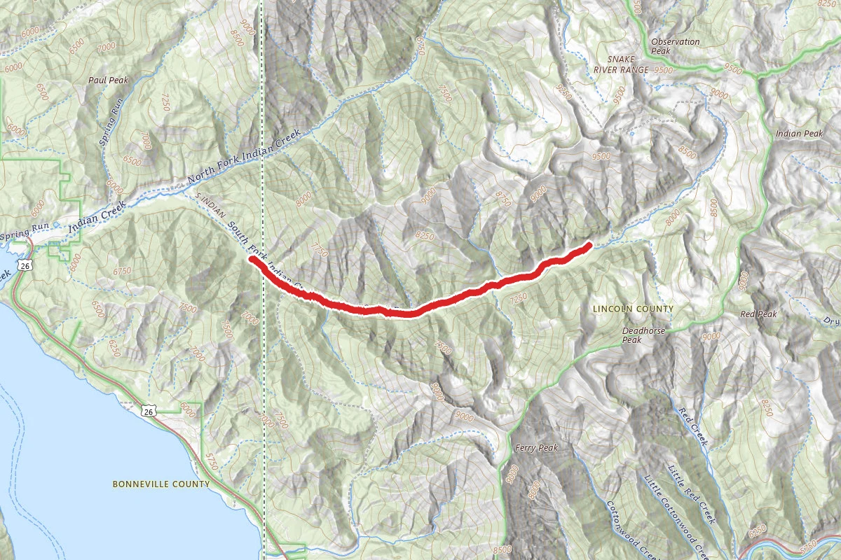 South Fork Indian Creek Trail