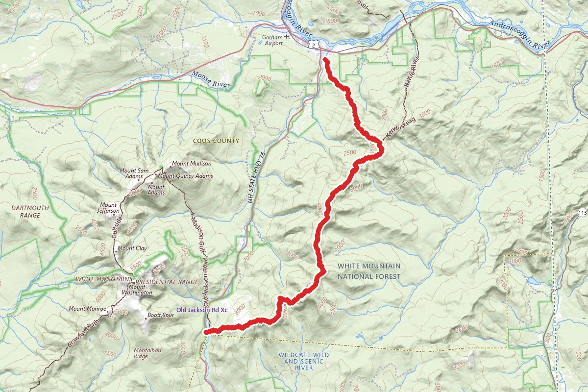 Wildcat Ridge Trail to Carter Moriah Trail