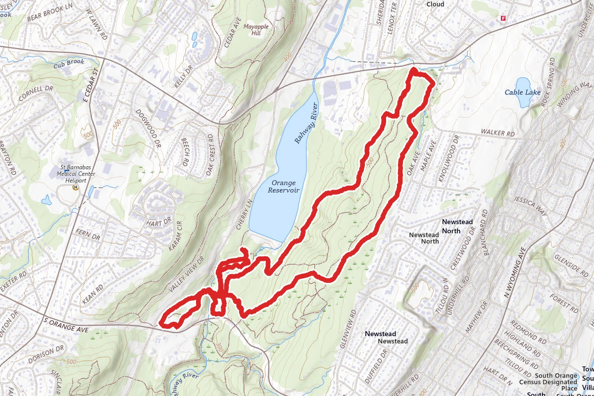 Hillspur Trail, Zoo Loop and Reservoir Trail