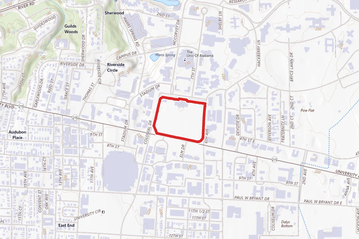 University of Alabama Quad Trail