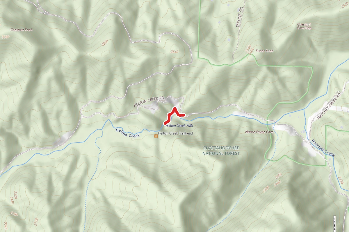 Helton Creek Falls Trail