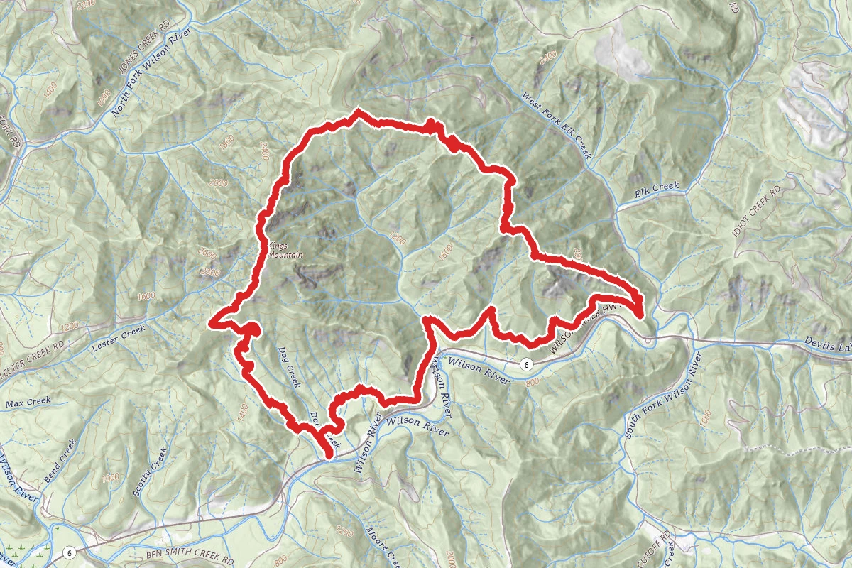 Elk Mountain to King's Mountain Loop