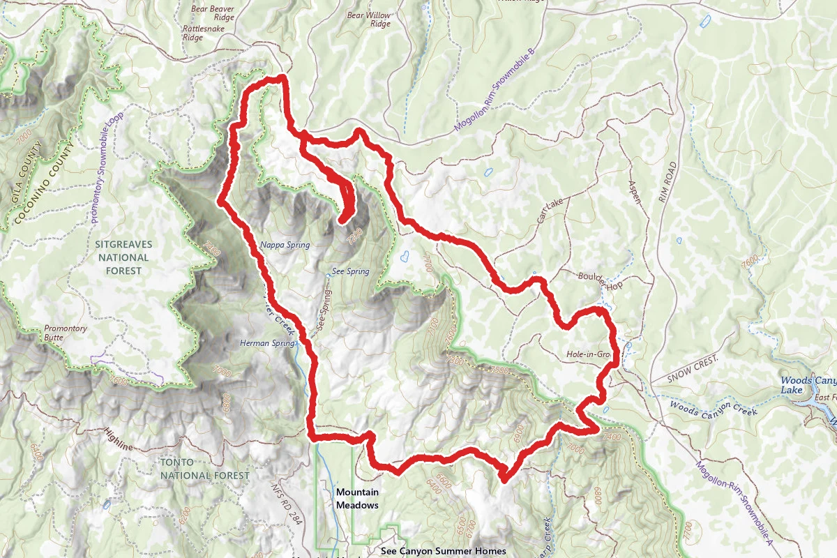 See Canyon and Drew Canyon Loop