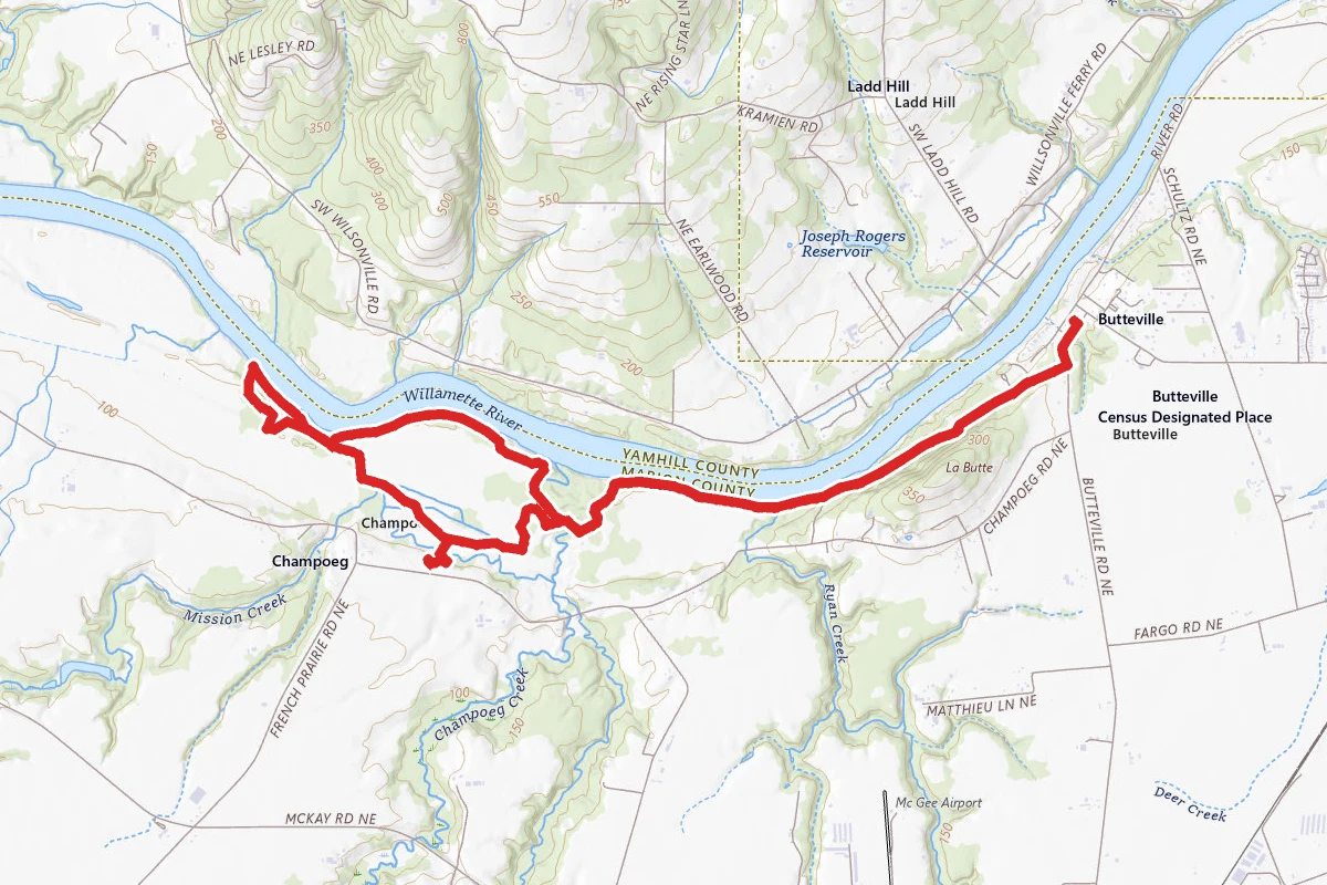 Champoeg State Heritage Area Loop