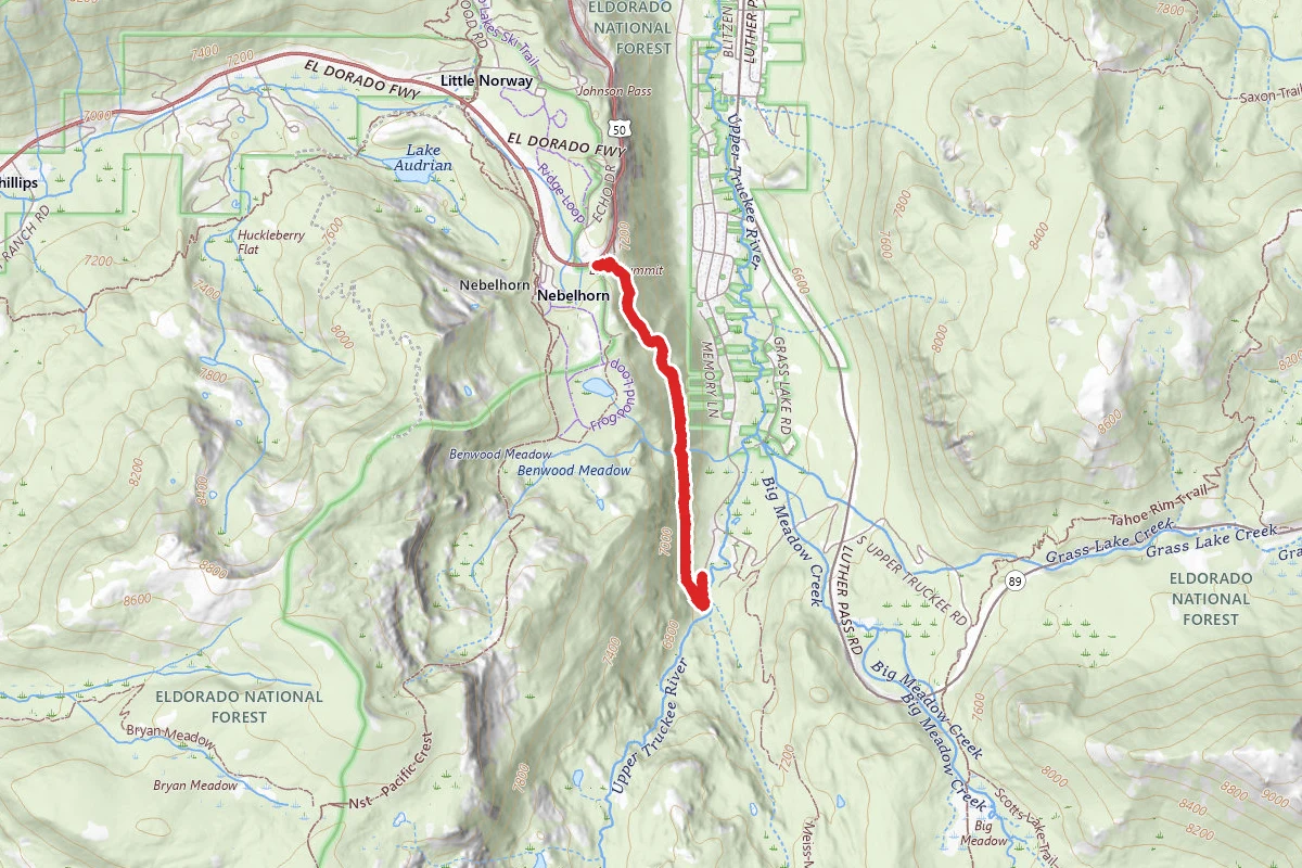 Echo Summit Via Hawley Grade National Recreation Trail