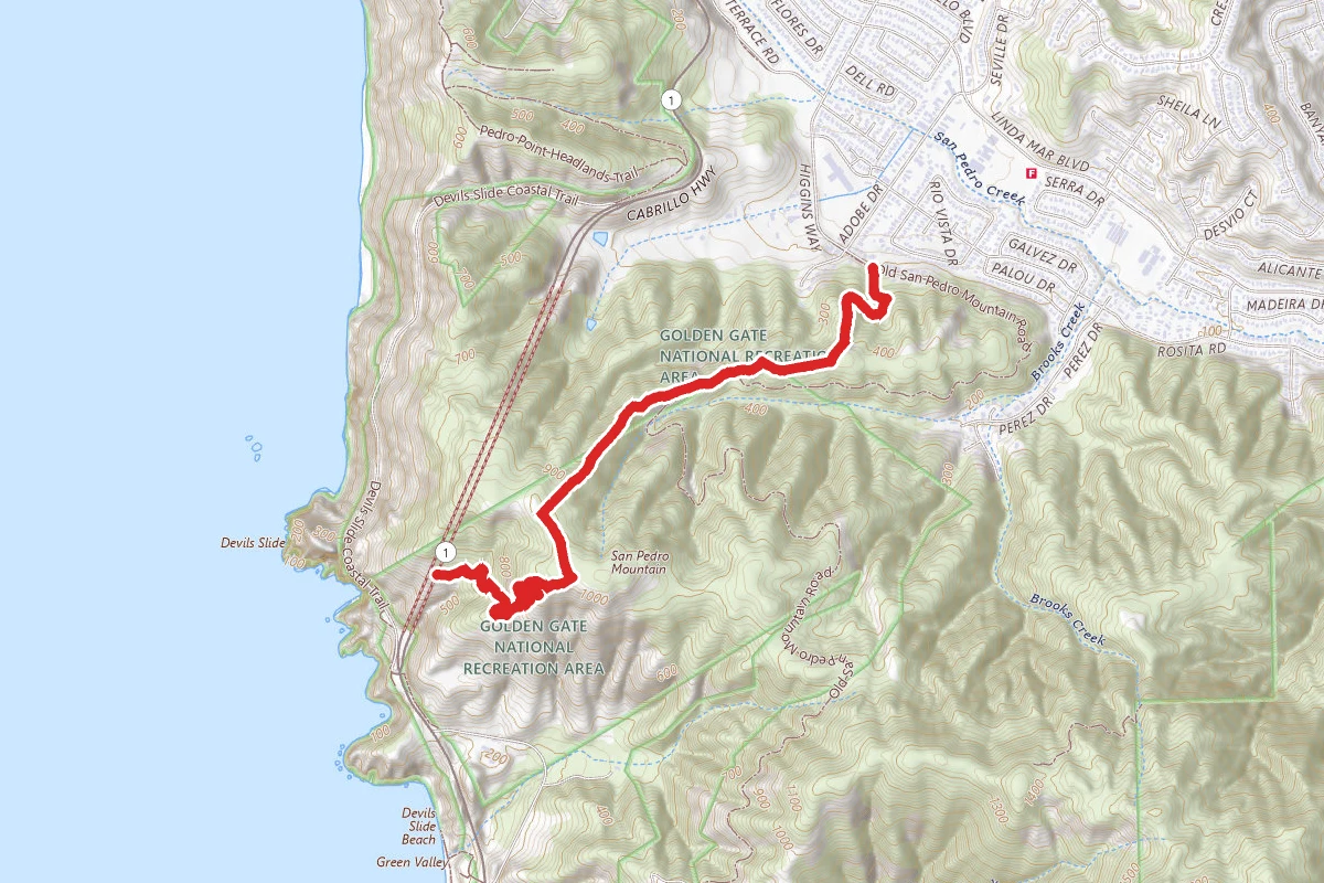 The Mile to San Pedro Mountain Trail to Burnside