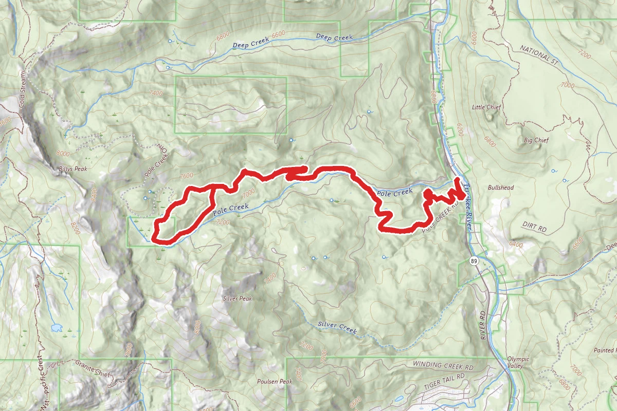 Pole Creek and Bradley Hut