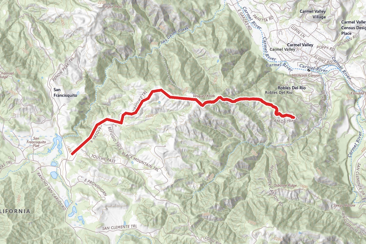 Vasquez Knob Trail