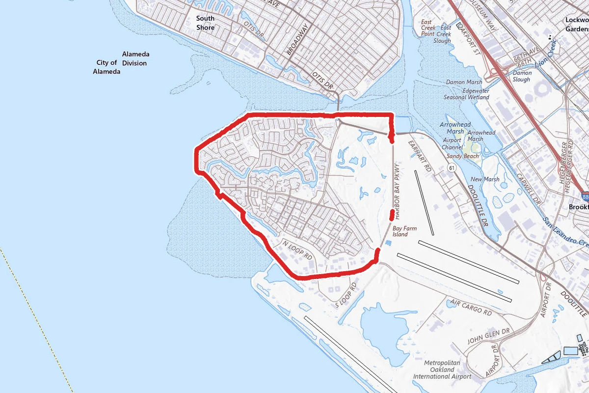 Bay Farm Island Loop Trail