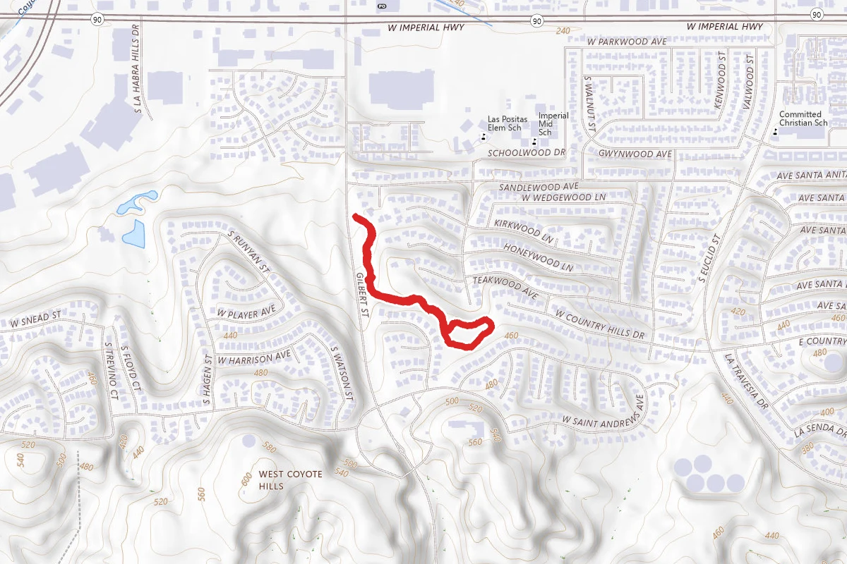 Vista Del Valle Park Path