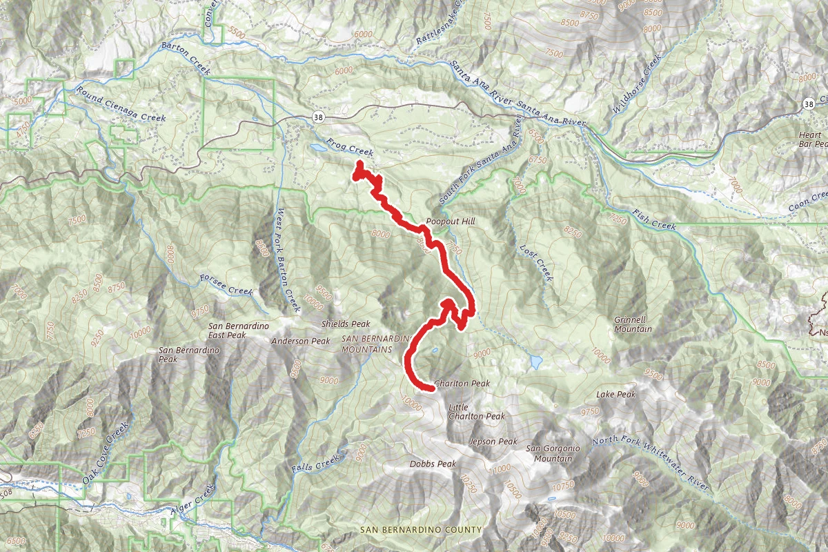 Charlton Peak via South Fork Trail