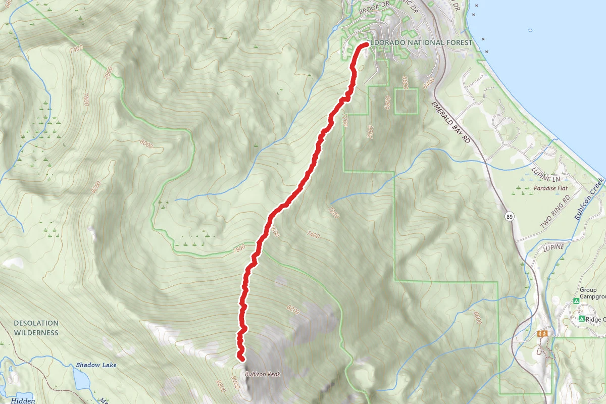 Rubicon Peak Trail