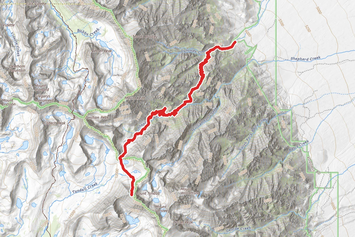 Mount Tyndall Trail