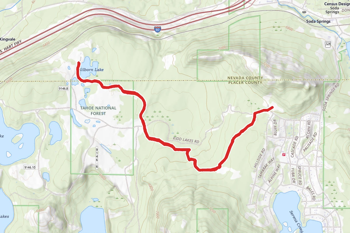 Palisade to Kilborn Lake