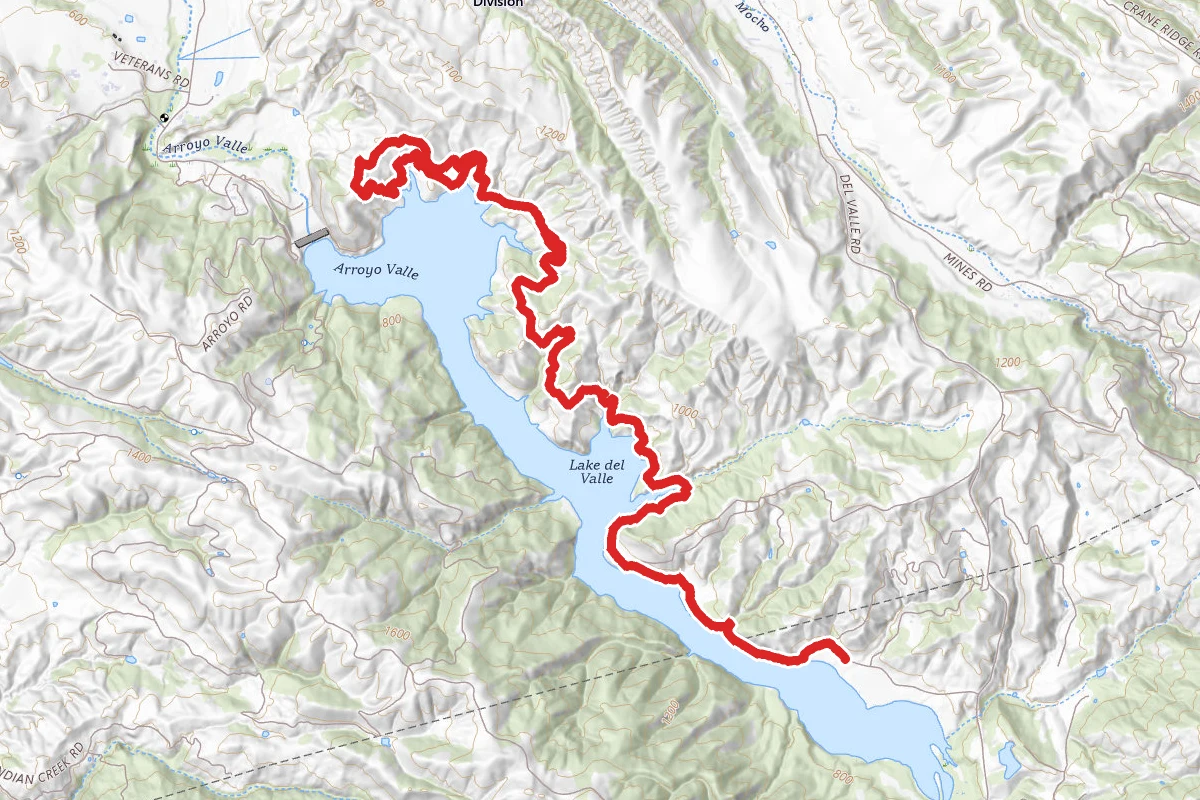 Del Valley East Lasso to West Beach via East Shore Trail