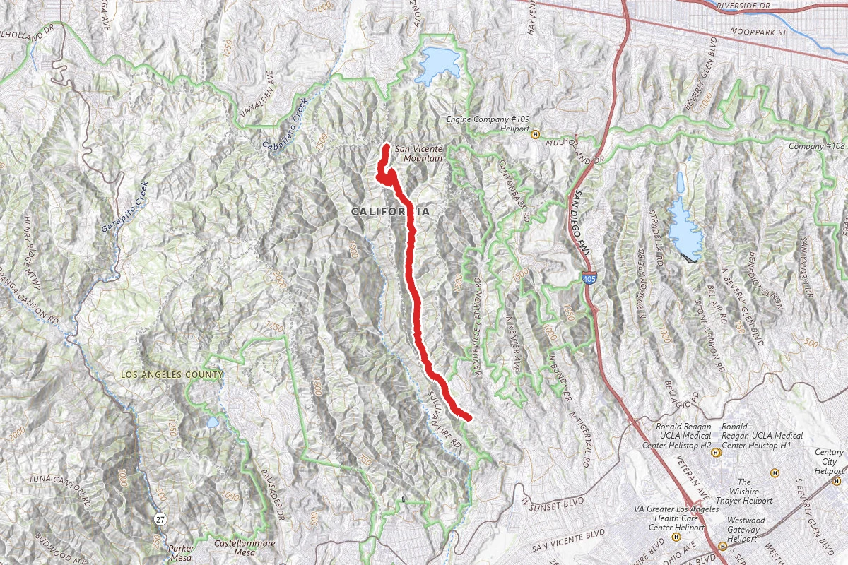 Sullivan Canyon Trail
