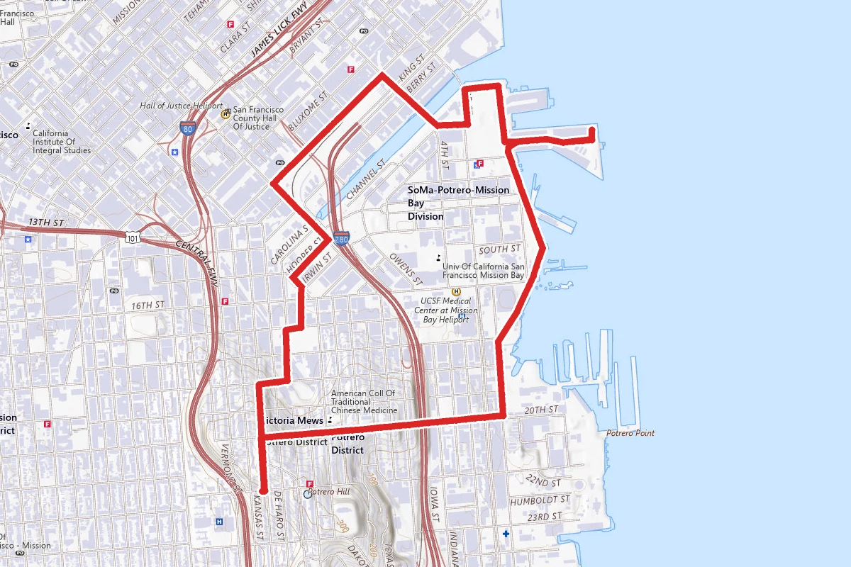 Potrero Hill, Dogpatch and Pier 50