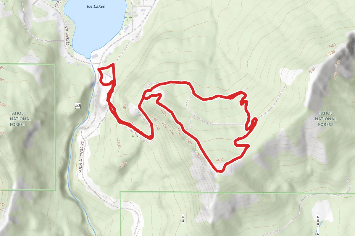 Rowton Peak via Tiny Tim, Razorback, and Bogus Basin