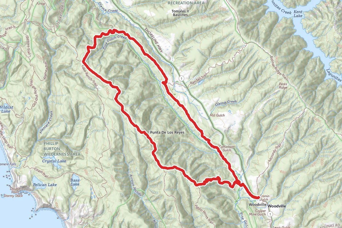 Teixeira, Ridge and Olema Valley Trail