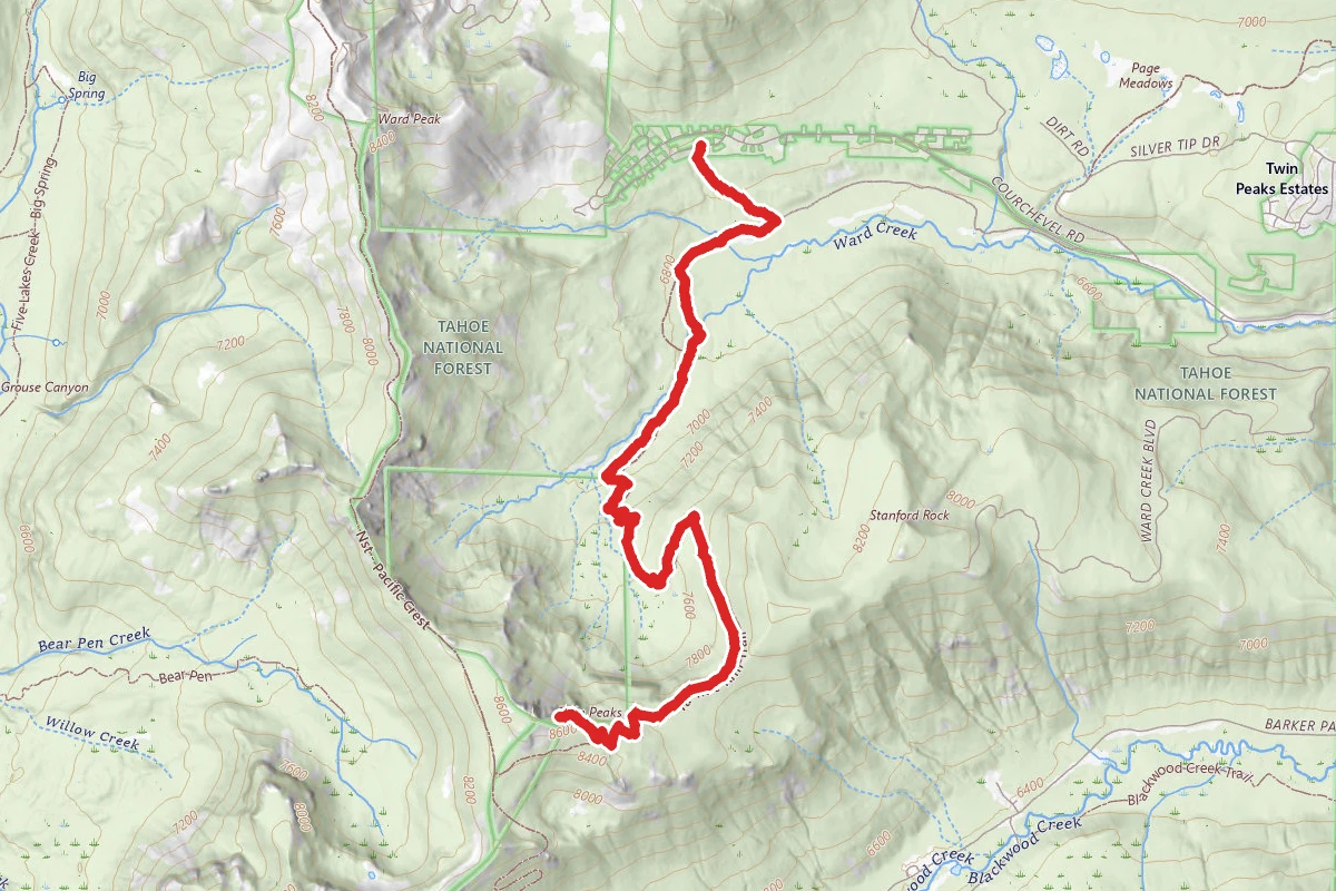 Twin Peaks via Gstaad to Tahoe Rim