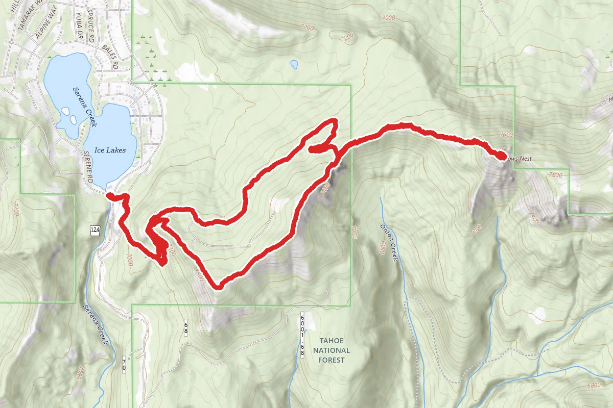 Tiny Tim to Rowton Peak, Razorback to Crows Nest and Bogus Basin Loop