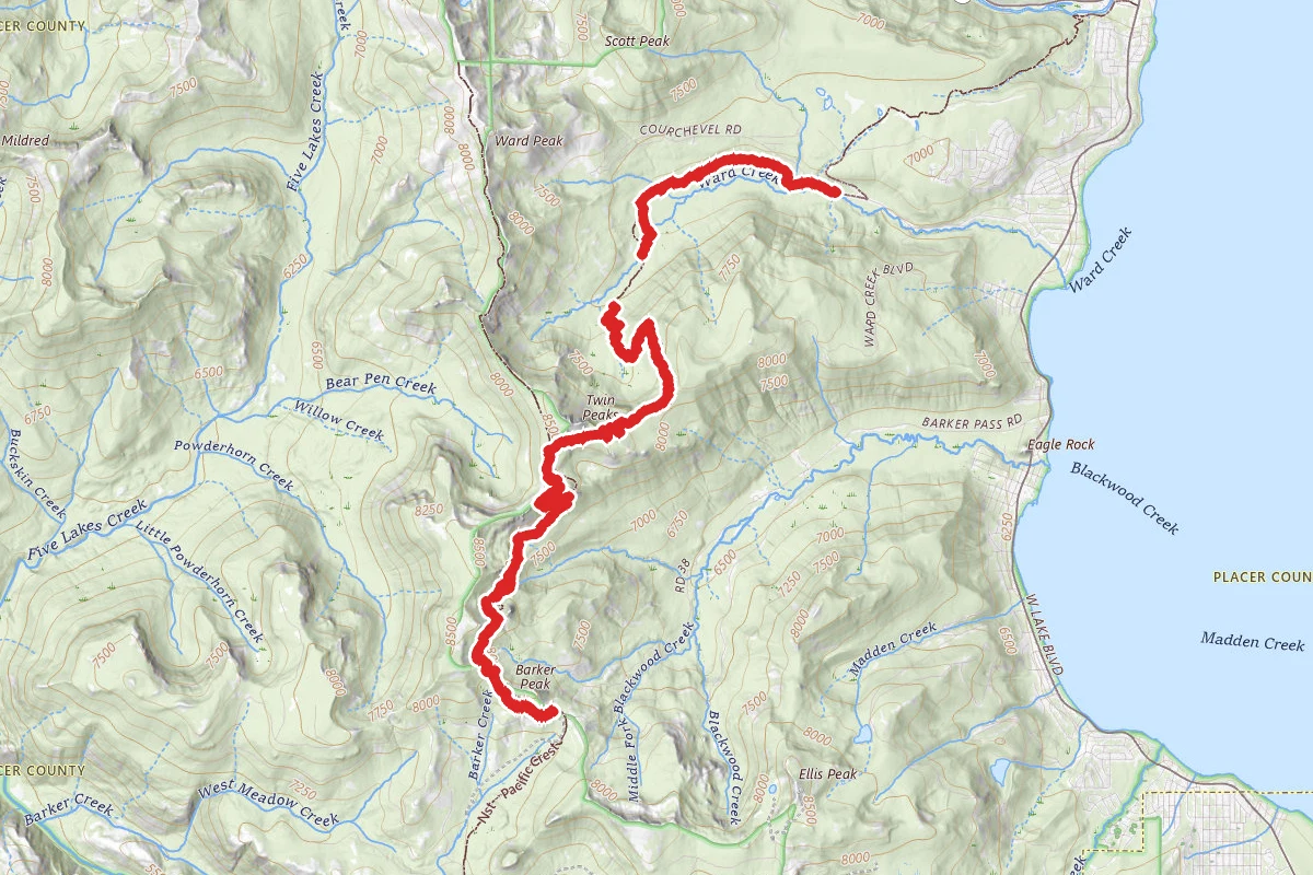Barker Pass to Ward Creek Rd