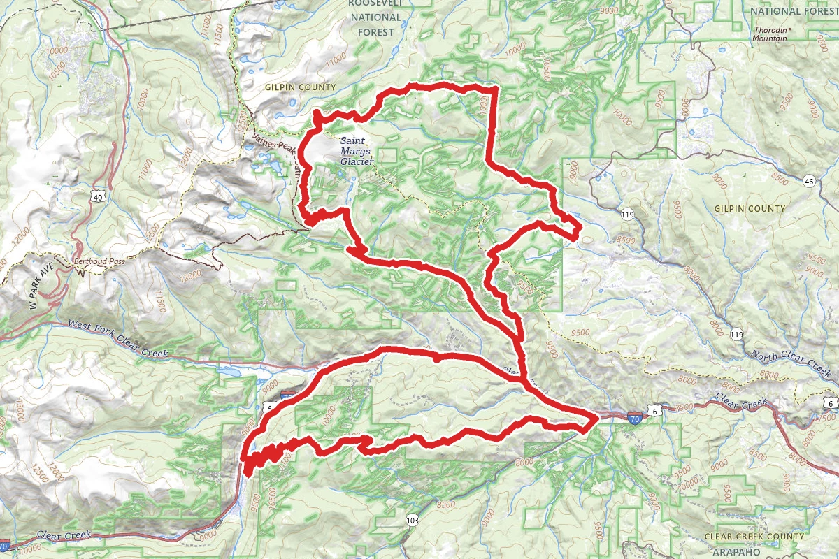 Kingston Peak, Alice, Fall River Road, and Mount Saxon OHV Loop