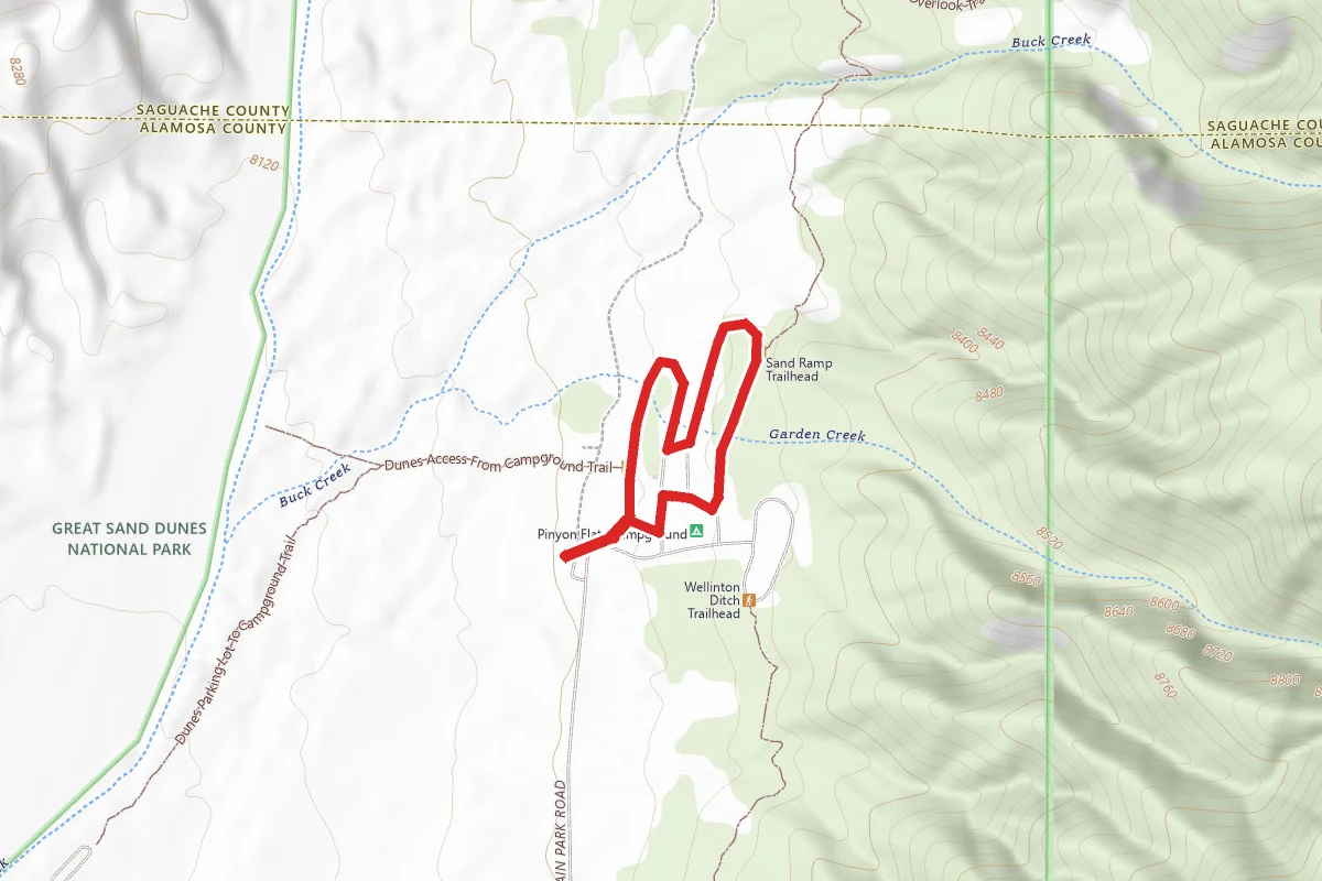 Pinion Flats Campground Trail