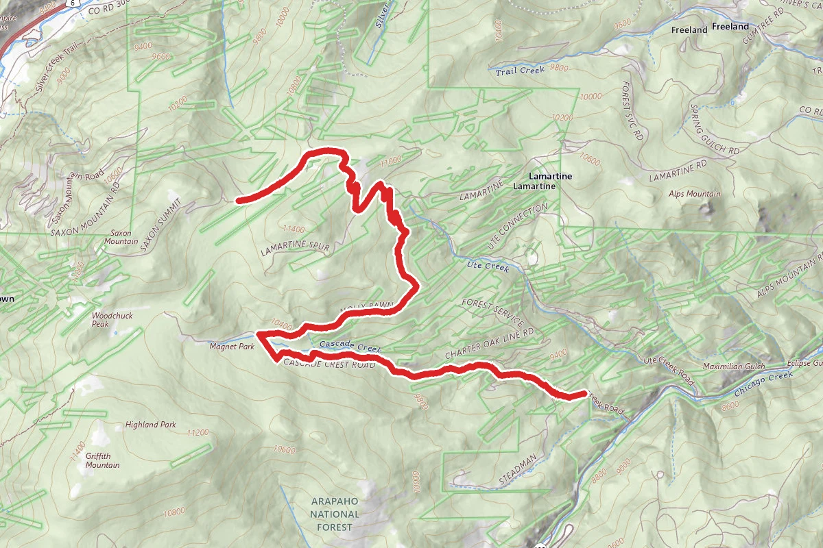 Cascade Creek to Saxton Lookout OHV Trail
