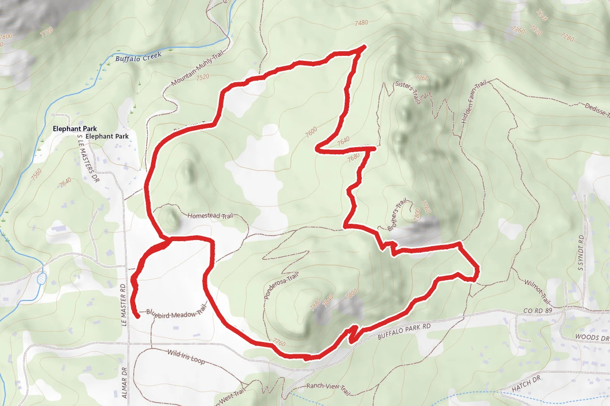 Bearberry Trail to Silver Fox Trail Loop