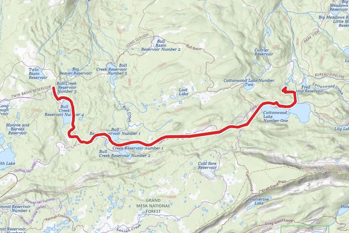 Cottonwood Lakes Foot Trail