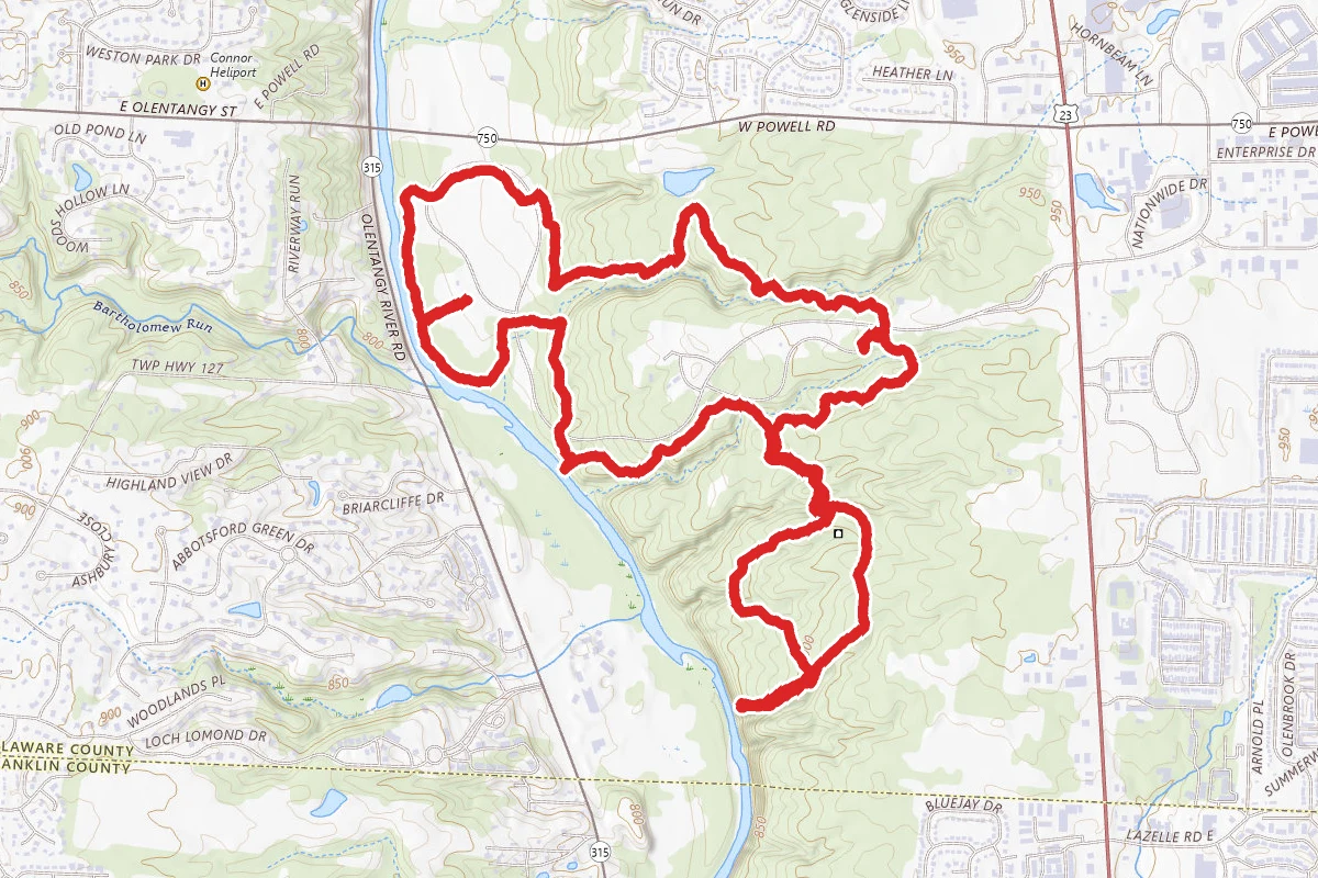 Dripping Rock, Overlook and Big Meadows Loop