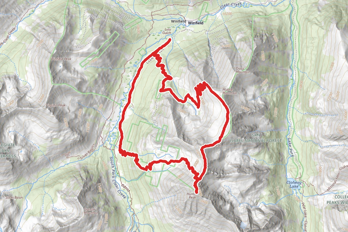 Huron Peak via Lulu Gulch