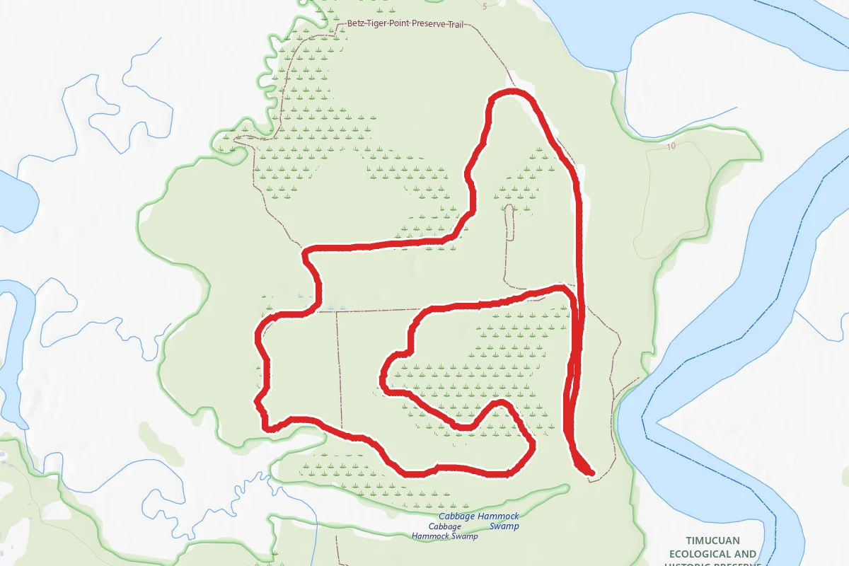 Betz-Tiger Point Preserve Red and Yellow Loop