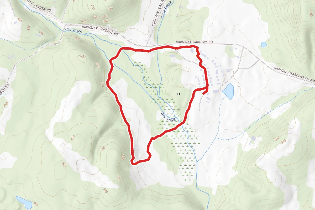 Barnsley Gardens Wilderness & Horse Trail Loop